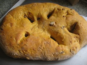 Fougasse tomates séchées et basilic