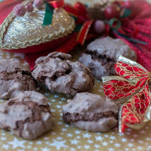 Baisers au chocolat et aux amandes chatzy (Bredeles 2019)