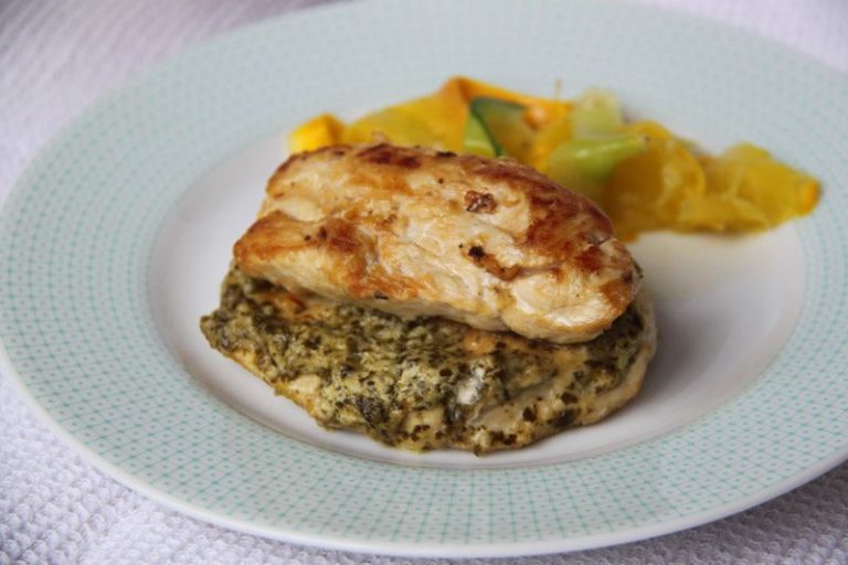Blancs de poulet au fromage frais et au pesto - Les petits plats de