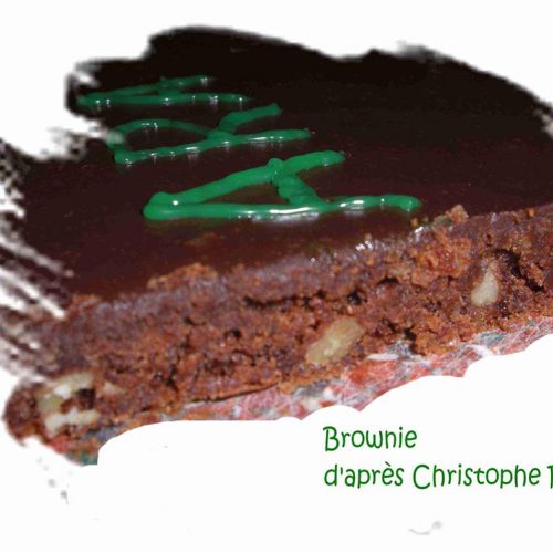 Brownie recouvert de ganache d'après Christophe Felder 2