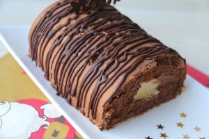 Bûche façon Paradis Noir (recette Demarle)