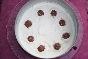 Cheesecake au mascarpone et Ferrero Rocher (sans cuisson)