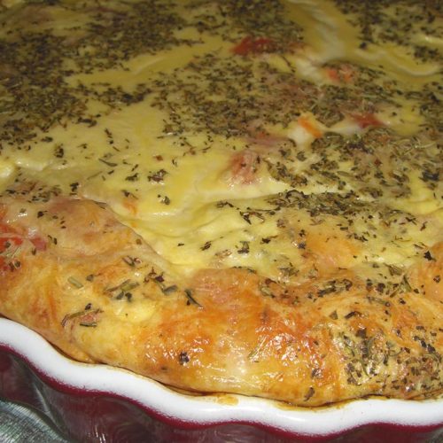 Clafoutis au thon et à la tomate