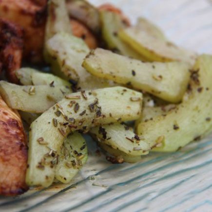 Courgettes à la plancha (partenariat Objetmania)