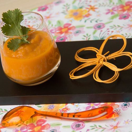 Crème de carottes à l'orange et au cumin