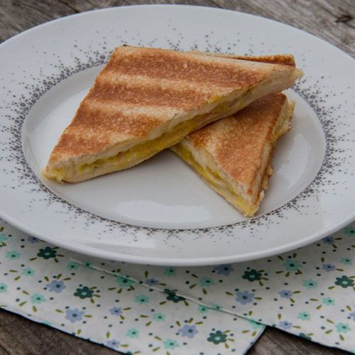 Croque-monsieur aux courgettes et au bacon