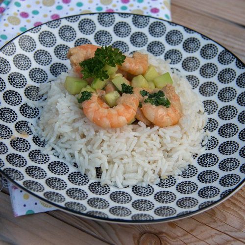 Curry de crevettes à la citronnelle (au Thermomix ou sans)