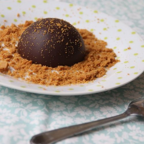 Dômes chocolat noir et Speculoos (recette Tupperware)