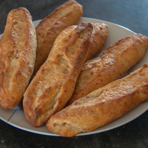 Ficelles apéritives aux lardons et au Comté (au Thermomix ou sans)