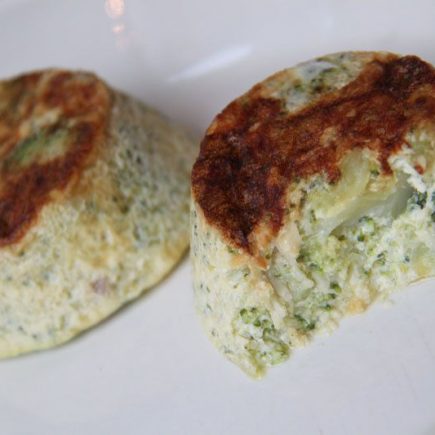 Flans aux brocolis et aux lardons