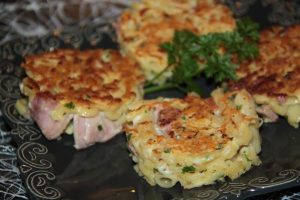 Galettes croustillantes de pâtes