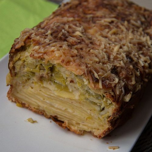 Gâteau invisible Poireau Pomme de terre