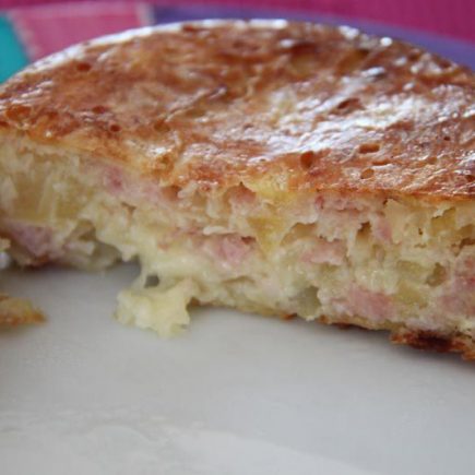 Gâteaux de pommes de terre et aux lardons fumés