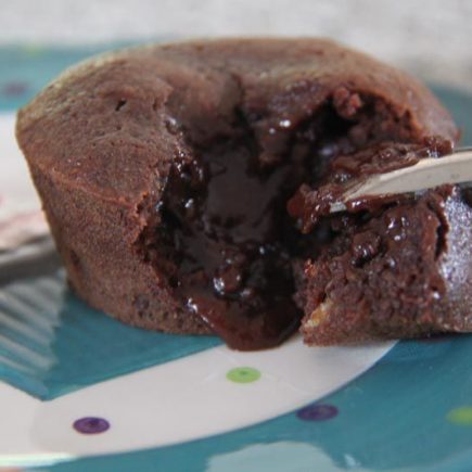 Moelleux au chocolat, coeur coulant (recette Tupperware)
