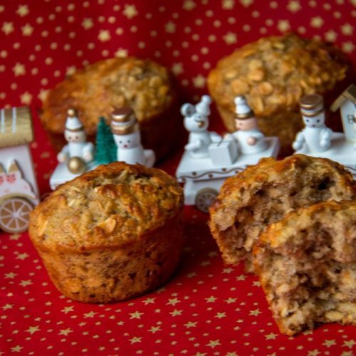 Muffins Banane, Orange et noix