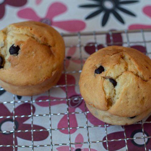 Muffins au sirop d'érable, flocons d'avoine et chocolat