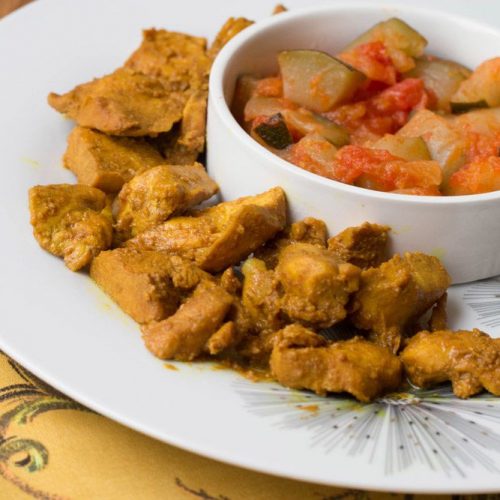 Poulet mariné au curcuma