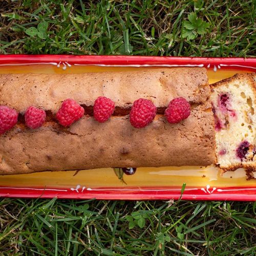Quatre-quarts aux framboises (recette de Pierre Hermé)