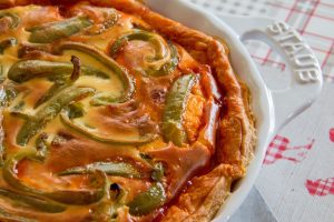 Quiche au chorizo et aux poivrons rouges (au Thermomix ou sans)