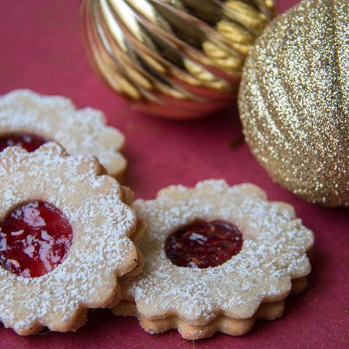 Sablés Linzer à la framboise (Bredeles 2019)