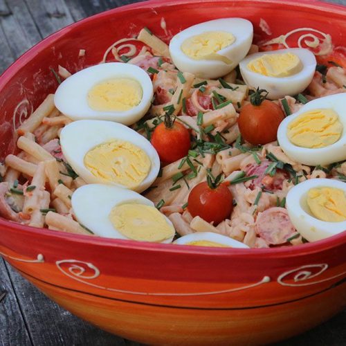 Salade de pâtes au surimi