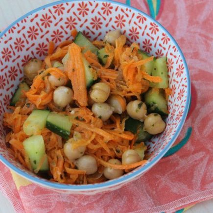 Salade de pois chiches et carottes