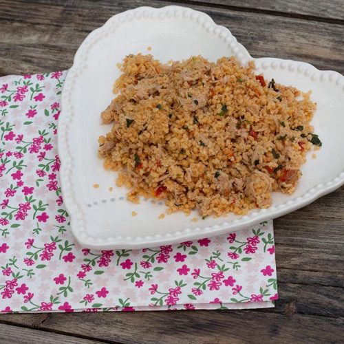 Salade de semoule au thon et tomates séchées
