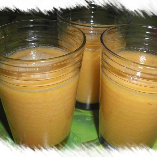 Smoothie melon-banane