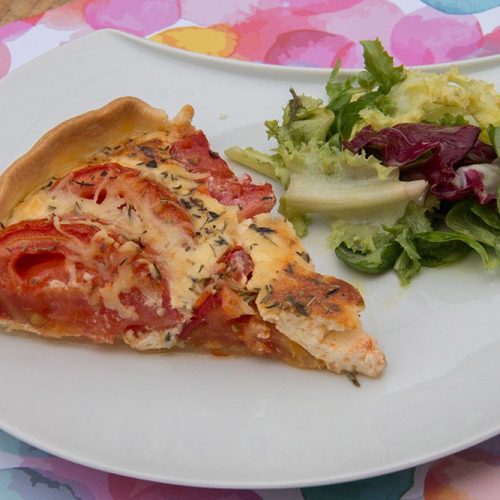 Tarte à la tomate et au mascarpone