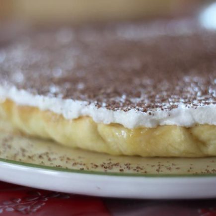 Tarte meringuée à la banane