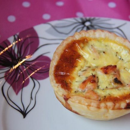 Tartelettes printanières (asperges vertes et saumon)