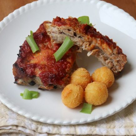 Travers de porc caramélisés au miel et au vinaigre de cidre (recette Tupperware)