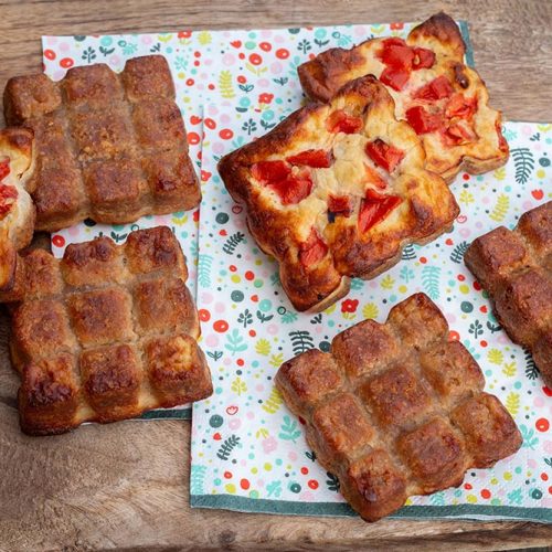 Gâteau de crackers au thon et à la tomate apero petites tablettes Flexipan Demarle