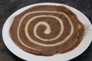 Crêpes en tourbillons bicolores 1