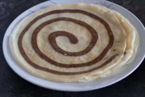 Crêpes en tourbillons bicolores 2