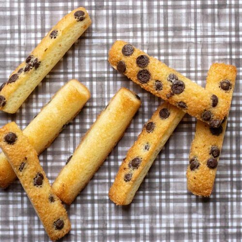Fingers financiers noix de coco et pépites de chocolat