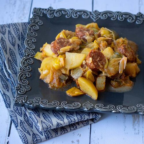 Chorizo aux pommes de terre et aux poireaux (au Cookeo ou sans)