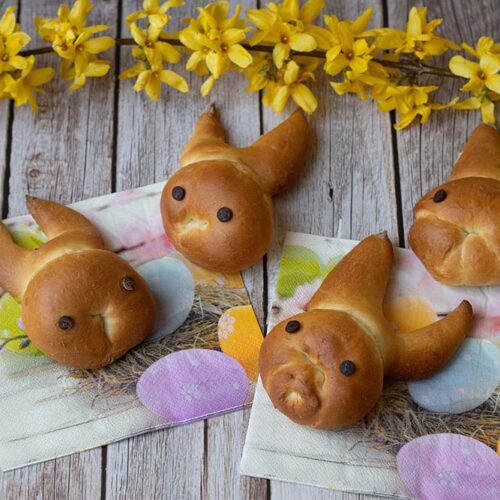 Brioches lapins Pâques