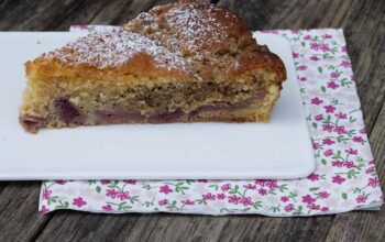 Crumbcake Fraises Rhubarbe de Yotam Ottolenghi