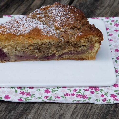 Crumbcake Fraises Rhubarbe de Yotam Ottolenghi