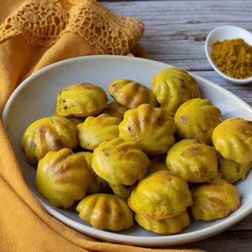 Bouchées poulet curry et raisins secs coquilles Demarle Flexipan Apero