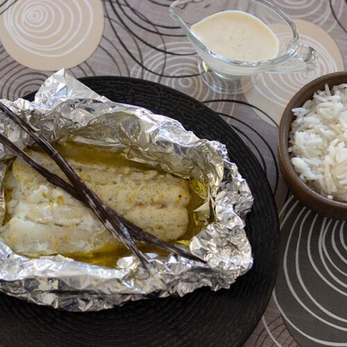 Papillotes de poisson à la vanille