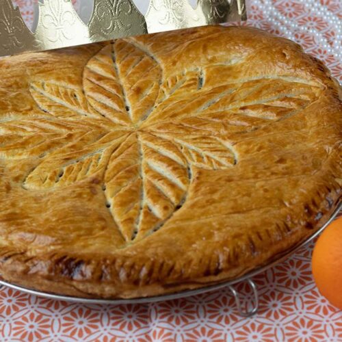 Galette des rois oranges confites et chocolat