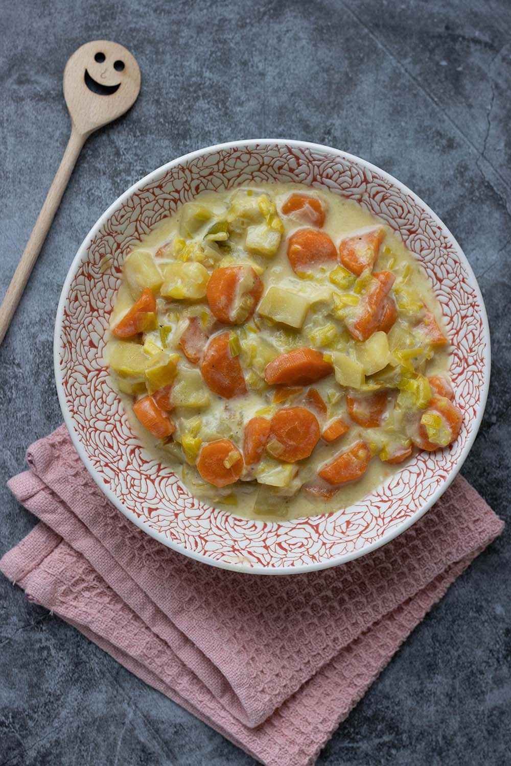 Fondue de poireaux aux carottes et pommes de terre (au Cookeo ou sans