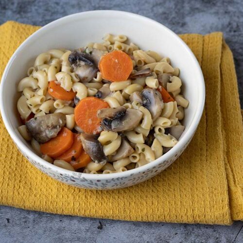 One pot pasta carottes et champignons
