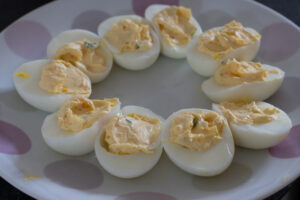 Latzrumi eier (oeufs à l'envers) recette alsacienne Alsace 1