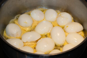 Latzrumi eier (oeufs à l'envers) recette alsacienne Alsace 2