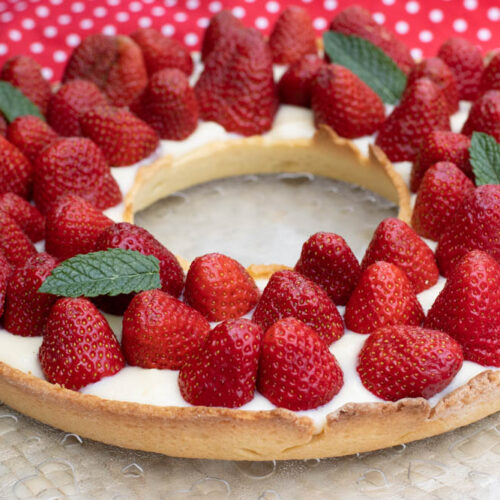Tarte couronne aux fraises moule tarte couronne Demarle Flexipan
