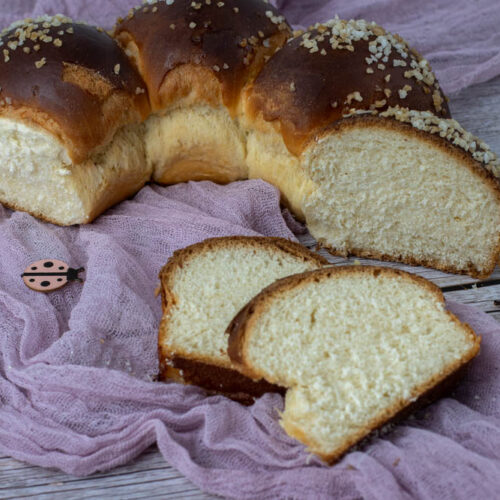 Brioche aux jaunes d'oeufs brioche sans beurre