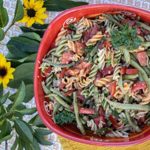 Salade de Pâtes Thon Tomates et Haricots verts